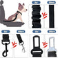 COOYOO Dog Seat Belt,3 Piece Set Retractable Dog Car Adjustable Seatbelts for Vehicle Nylon Pet Safety Heavy Duty & Elastic & Durable Car Harness for Dogs