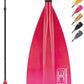 OCEANBROAD SUP Paddle - Adjustable Stand-Up Paddle for Paddleboard Kayak, Adjustable Aluminum Alloy Shaft with Reinforced Nylon Blades