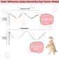 Cat Wand Toys Interactive Kitten Toys for Indoor Cats Colorful Teaser Wand String for Exercise Kitten Stick Kitty Rope Toy Rainbow Ribbon Cat Charmer -2Pcs