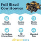 Full-Size Cow Hooves for Dogs | (5 Pack) All-Natural Long Lasting Dog Chews | Made from Grass Fed Cattle | Tasty Treat for Oral Hygiene | Fantastic Alternative for Rawhide and Bully Sticks