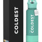 Coldest Insulated Water Bottle with Straw Lid - Stainless Steel Metal Insulated Bottle for Men & Women (Terraform Green, 40 oz)