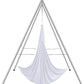 VEVOR Aerial Yoga Frame, 9.67 ft Height Swing Stand, Max 551.15 lbs Load Chrome-Plated Steel Pipe Inversion Yoga Rig for Indoor Outdoor Use