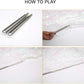 Light Weight Super Endurance Belly Dance Wings Telescopic Stick, Stainless Steel Telescopic Rod Cat Noir Stick