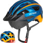 VICTGOAL Bike Helmet for Men Women with Led Light Detachable Magnetic Goggles Removable Sun Visor Mountain & Road Bicycle Helmets Adjustable Size Adult Cycling Helmets