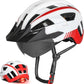VICTGOAL Bike Helmet for Men Women with Led Light Detachable Magnetic Goggles Removable Sun Visor Mountain & Road Bicycle Helmets Adjustable Size Adult Cycling Helmets