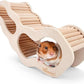 Niteangel Hamster House w/Climbing Ladder for Hamsters Gerbils Mice or Similar-Sized Pets (Secret Peep Tunnel Hamster Hut)
