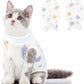SUNFURA Cat Recovery Suit, Kitten Surgical Full Bodysuit for Abdominal Wound Protector Anti Licking After Surgery, Professional Bandages Cone E-Collar Alternative for Small Male & Female Pets