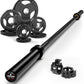 LIONSCOOL Premium 4ft/4.9ft/6ft Barbell for Strength Training and Olympic Weightlifting, 2 Inch Bar for Squats, Curls, Deadlifts, Presses, Hip Thrusts, 350lbs/500lbs/700lbs Weight Capacity