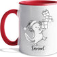 Personalized Axolotl Accent Mug Gift For Birthday Christmas, Axolotls White Coffee Cup 11 15 Oz, Custom Name Axolotl Animal Lover Coffee Mug Gift For Women Men Sister Brother, Cute Animal Travel Cup