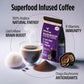 VitaCup Focus Mushroom Coffee Grounds, Vanilla Flavored Coffee with Lions Mane, Chaga, B Vitamins, D3, Boost Focus, Immunity, Memory & Clarity, Medium Dark Roast, 100% Arabica Specialty, 2 bags, 10 oz each