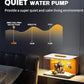 2.5 Gallon Fish Tank Small Aquarium Starter Kit with Hidden Filtration, 3 Color Light, Self Cleaning Nano Tank for Betta, Shrimp, Guppy, Angelfish