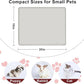 KVK Dog Water Mat 2-Pack 20×16in - Silicone Dog Mats for Food and Water, Non-Slip Pet Feeding Mat for Floors, Waterproof Cat Bowl Mats to Prevent Spills - Silver Gray & Cream