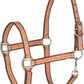 HORZE Adepto Adjustable Horse Halter | Soft, Durable Polyester - Coral Gold - Cob
