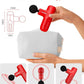 Super Mini Massage Gun Deep Tissue with 4 Attachments, Handheld Portable Mini Travel Size Percussion Deep Tissue Massager with 5 Speeds, Massager Gun Ideal Gift for Man & Women, Red