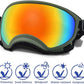 Medium Dog Sunglasses with Adjustable Strap UV Protection, Winproof Dog Puppy Sunglasses, Suitable for Medium Dog Pet Glasses, Dogs Eyes Protection,Soft Dog Goggles