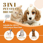 Cat Steam Brush, 3 in 1 Pet Spray Hair Removal Comb for Shedding & Grooming, Pet Grooming Brush with Spray, One-Click Release Button and Tank, Spritz Defur Comb for Cats Dogs, Effective(White)