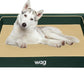 Wag Premium Pet Dog Bed | Multi Layer Construction with Cooling Energy Gel and Copper Infusion | Machine Washable Cover and Water Resistant Inner Liner | Large, Pine Green