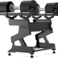 SNODE AD80 Drop Proof 80 lbs Adjustable Dumbbell Set -Adjustable Weights with Cast Iron Plates and Cradle, Knurled Handle, Fast Adjust, Compact Home Gym Equipment for Bench & Press
