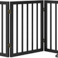 Black 18-55" Foldable Pet Gate for Stairs & Doorways, Puppy Gate Fence
