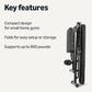Amazon Basics Adjustable Workout Weight Bench Press, Foldable for Home Gym, Black