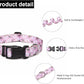 Mercano Adjustable Dog Collar - Special Design Patterns, Soft Nylon Comfortable Durable Pet Collar for Small Medium Large Dogs (XS, Pink White Flower)