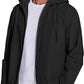 COOFANDY Men's Packable Rain Jacket Lightweight Waterproof Raincoat with Hood Travel Hiking Golf Windbreaker