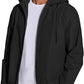COOFANDY Men's Packable Rain Jacket Lightweight Waterproof Raincoat with Hood Travel Hiking Golf Windbreaker