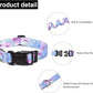 Mercano Adjustable Dog Collar - Special Design Patterns, Soft Nylon Comfortable Durable Pet Collar for Small Medium Large Dogs (S, Floral Purple)