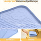 Dog Food Mat, Extra Large 40" x 28" Silicone Pet Feeding Mat with Raised Edge Pet Placemat for Small, Medium, and Large Pets Non-Slip, Easy to Clean (Blue)