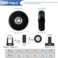 Replacement Wheels for Trolley Suitcases - 60mm 4-Piece Set with Axles, Swivel Rubber Inline & Roller Bearings