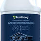 Eco Strong Outdoor Odor Eliminator Outside Dog Urine Enzyme Cleaner Powerful Pet, Cat, Animal Scent Deodorizer | Professional Strength for Yard, Turf, Kennels, Patios, Decks (128 OZ)