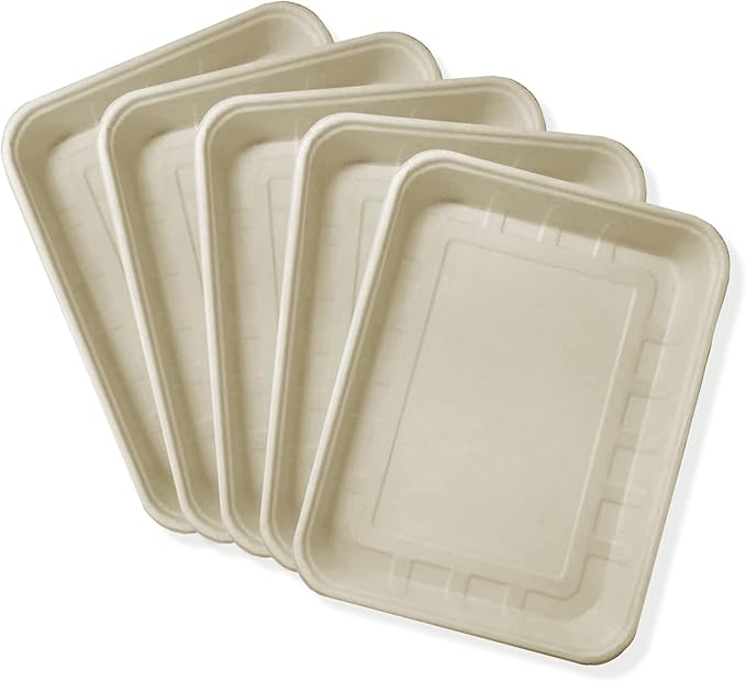 Disposable Small Litter Boxes for Cats, Litter Box for Recovery, Kitten Travel Tray, Shallow, Low-Entry Litterbox for Senior Cats (5-Pack)