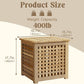 Bench with Storage, Acacia Laundry Hamper with Seat, Storage Benches with Seating for Entryway, Living Room, Bedroom, Bathroom (15.7x19.7x17.7in)