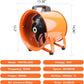 10-Inch High-Velocity Portable Utility Blower Fan, Industrial Exhaust Fan with 16.4ft Flexible Duct Hose, 3150 RPM Low-Noise Ventilator for Basements, Workshops, Warehouses, and Confined Spaces