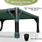 Elevated Dog Bed 42 Inch - Breathable Raised Pet Bed for Large Dogs, Waterproof Dog Cot Bed Easy to Assemble, Durable Portable Pet Cot with Non-Slip Feet, Green