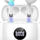 Wireless Bluetooth 5.4 Earbuds, Ear Buds LED Power Display Headphones 6D Stereo, Bluetooth Earbuds in-Ear Noise Cancelling Mic, 40H Playback Mini Case IP7 Waterproof Sports Earphones for Android iOS
