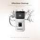 Smart HD Cat Feeder, 2 Way Audio + Voice Recording, Automatic Feeder for Dog with 1080p Night Vision Camera, WiFi App Controlled, Battery Backup, Anti Jam 6L Upto 15 Daily Meals, White