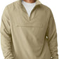 Aulemen Men's Casual Quarter Zip Pullover-Athletic Windbreaker Lightweight Jackets Hiking Golf for Men Mock Neck with Pockets