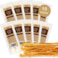 iPaw Turkey Tendons for Dogs, 100% Turkey and US Sourced Raw Material, Hypoallergenic, All Natural Human Grade Puppy Chew, Rawhide Alternative Dog Treats, 10 Unit/Packs Strip