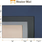 Neater Pet Brands Neater Mat Pet Mats for Food and Water, Cat & Dog Bowl Mat Waterproof Silicone, Feeding Tray, Dog Food Mats for Floors, Placemat w/Raised Edge for Under Bowls, 16” x 10”, Dark Blue