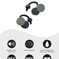 nwm DOTS Wireless On-Ear Speakers (Open Ear Earphones) Sound Leakage suppressed (PSZ Technology - Bone Conduction Alternative) with Optimal Microphone Function Designed in Japan | Moss Green