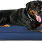 Magic Dog Large Bed Soft Crate Pad Mat, 42 Inches Machine Washable Pet Kennel Pad With Non-Slip Bottom, Dark Blue