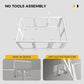 Clear Acrylic Plastic Dog Playpen - Clear Dog Play Pen - Easy Assemble Acrylic Dog Playpen - Puppy Playpen, Cat Playpen, Small Animal Playpen, Dog Play Pen Indoors (White, 23.6“ H, 10PCS)