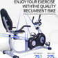 Adjustable Magnetic Indoor Cycling Bike with Tablet Mount & Comfortable Seat - 8-Level Resistance for Home Workouts