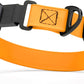Dogline Biothane Waterproof Dog Collar with Herm Sprenger Stainless Steel Quick Release Buckle – Heavy Duty Tactical Durable Collar for Dogs – Comfortable and Safe Pet Collar, W 1" L 15-25", Tangerine