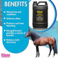 EQyss Premier Marigold Equine Coat Conditioning Spray - Moisturize Horse's Skin & Coat, Add Shine, Detangle, Repel Dirt & Dust, Silicone-free (128 oz)