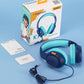 Tronsmart Kids Headphone for School Travel, Foldable Safe Volume 85/93dB, HD Stereo Sound Over-Ear Boys Girls Headphones for Kid, 3.5mm Kids Headphones with Cord for iPad, Kindle, Tablets,KH01(Blue)