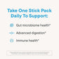 Nouri Daily StayWell Digestive & Immunity Drink Mix | Supports Gut Health, Digestion, Immunity & Energy | Probiotics, Prebiotics, Colostrum & Daily Vitamins | 30 Stick Packs