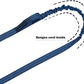 ICEFANG Tactical Dog Leash,K9 Training Walking Bungee Lead with 2 Control Handle,Heavy Duty Quick Release Metal Clasp,for Medium Large Breed (Reflective Blue, 6 FT)