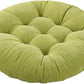 Tiita Round Cushion 22"x22" Floor Seat Pillows Meditation Pillow for Seating on Floor Windows Pad for Yoga Living Room Sofa Balcony Indoor Outdoor, Green